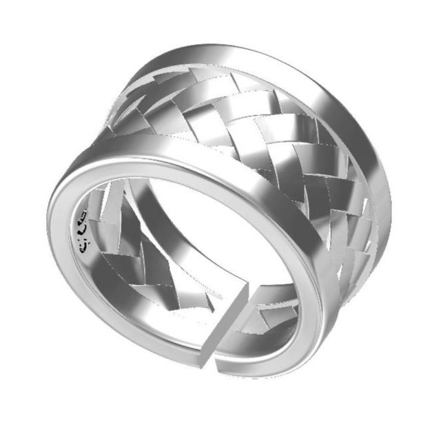 Woven Texture Ring Adjustable