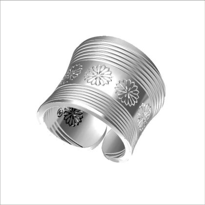 Floral Adjustable Ring