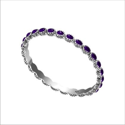 Designer Stone Bangle (65 MM)