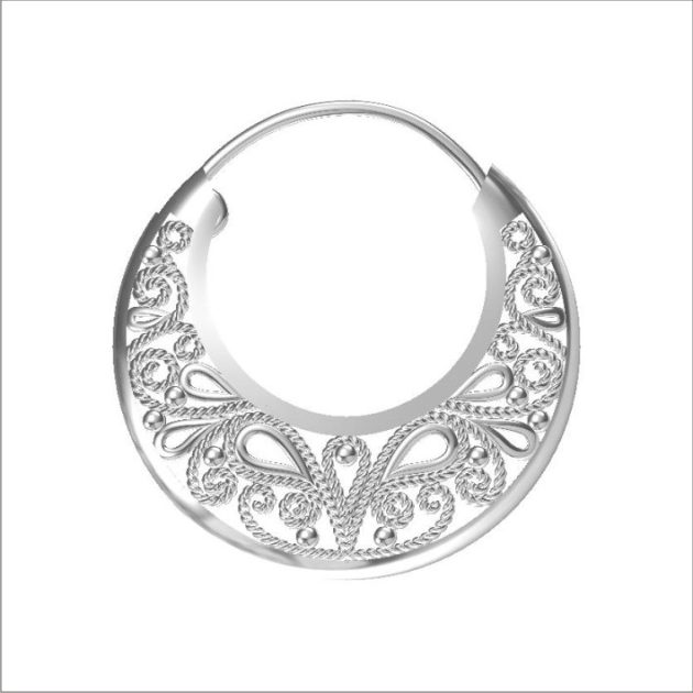 Filigree Style Ear Hoops