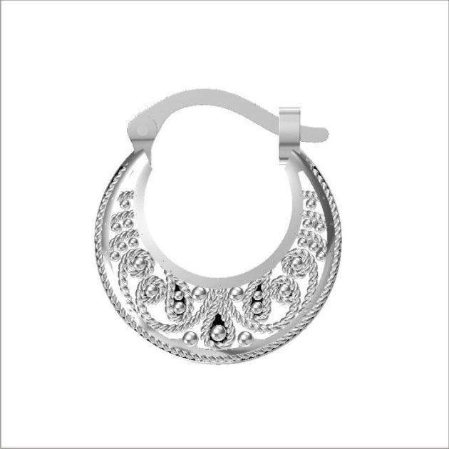 Filigree Style Ear Hoops