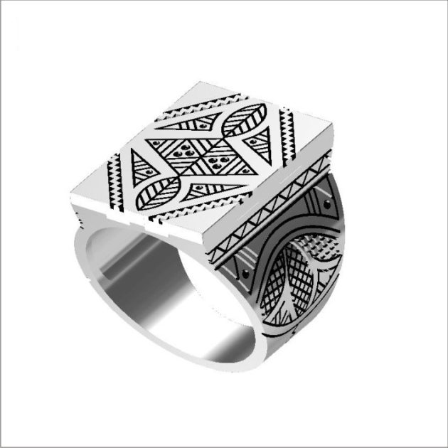 Designer Tuareg Style Ring