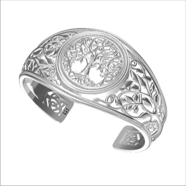 Tree Of Life Cuff Bangle (35 MM)